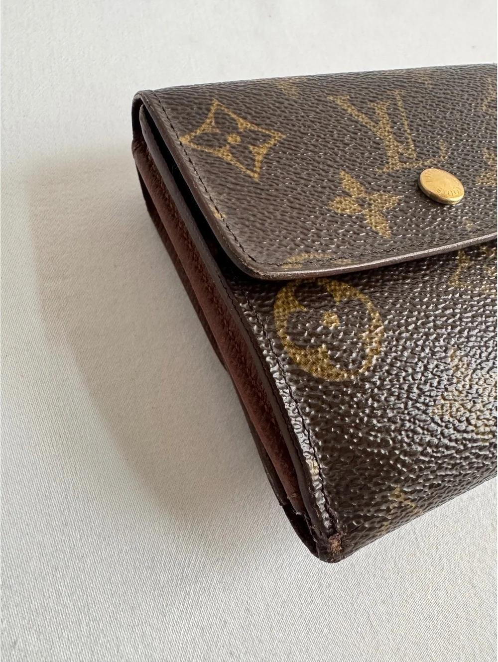 Louis Vuitton Elise Monogram Trifold Wallet Vintage 2001 France SP0051 Entrupy